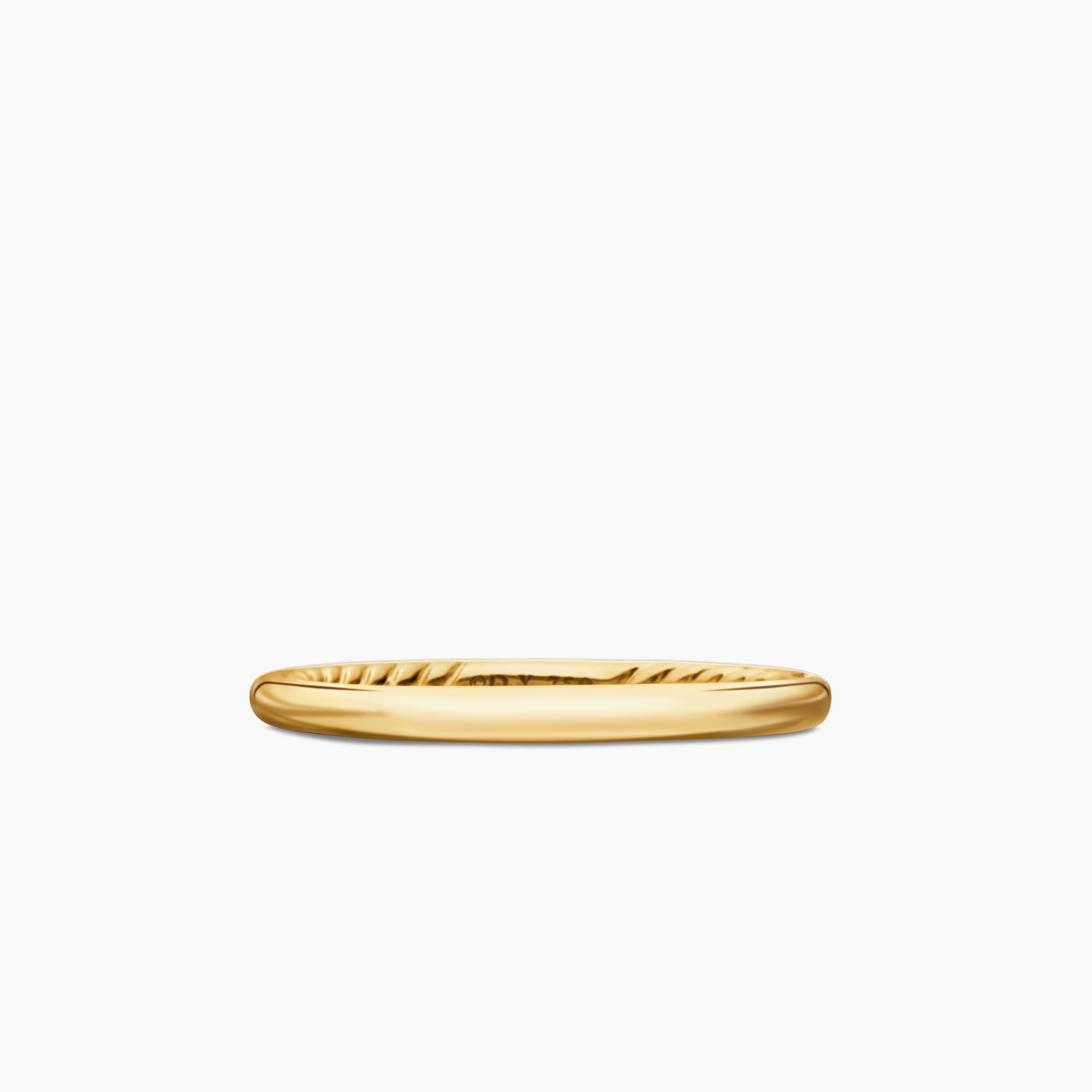 Womens DY Eden Band Ring in 18K Yellow Gold, 2mm