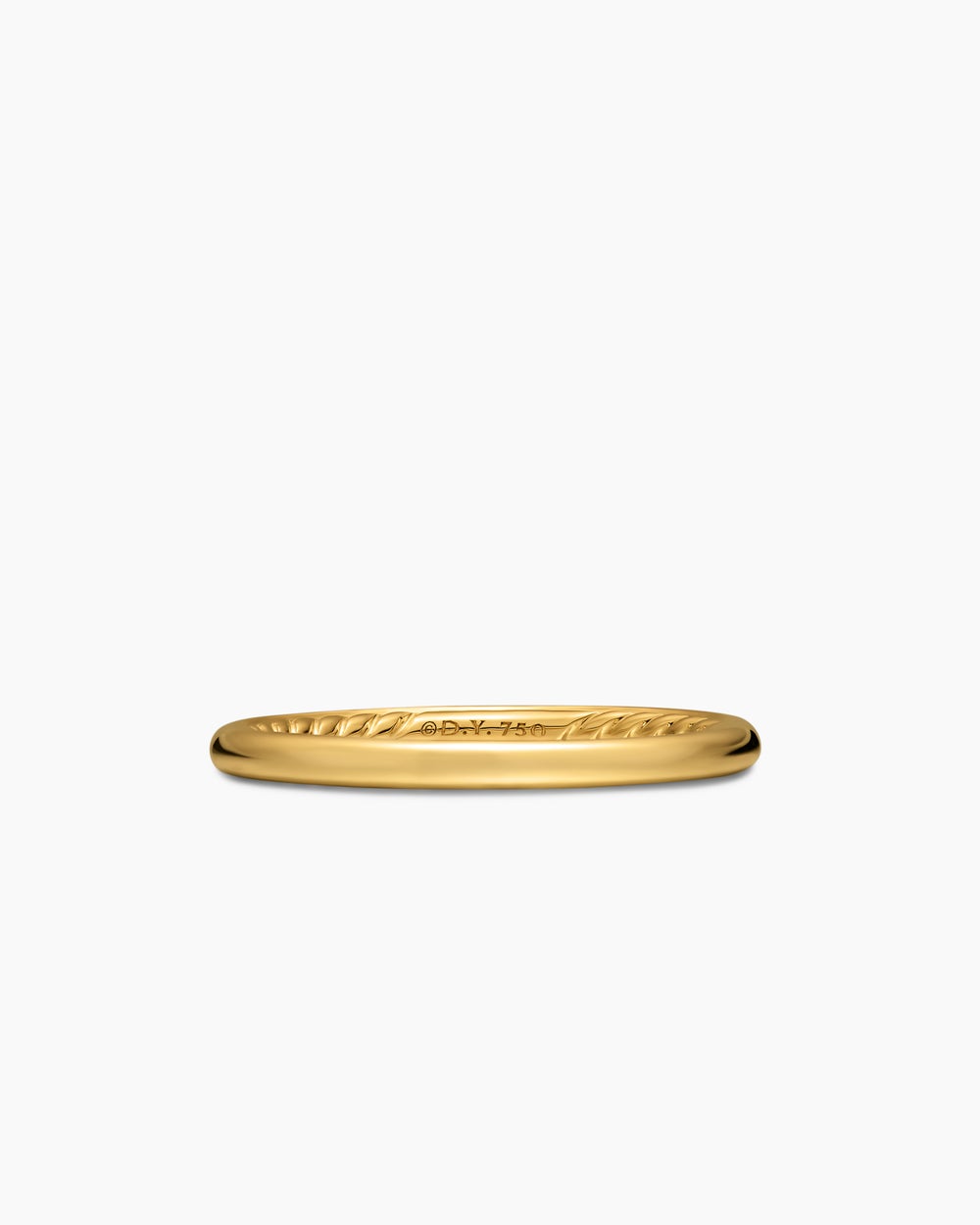 Womens DY Eden Band Ring in 18K Yellow Gold, 2mm