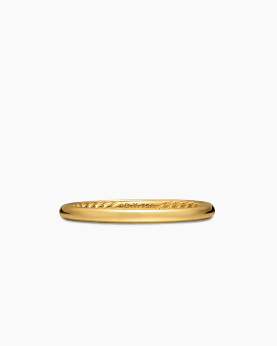 DY Eden Band Ring in 18K Yellow Gold, 2mm