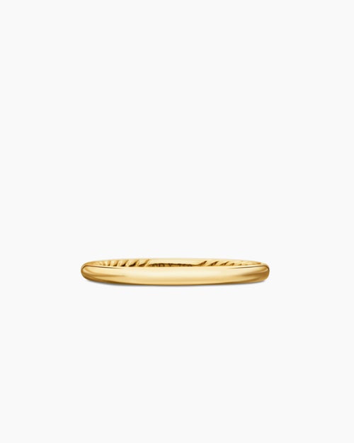 Womens DY Eden Band Ring in 18K Yellow Gold, 2mm