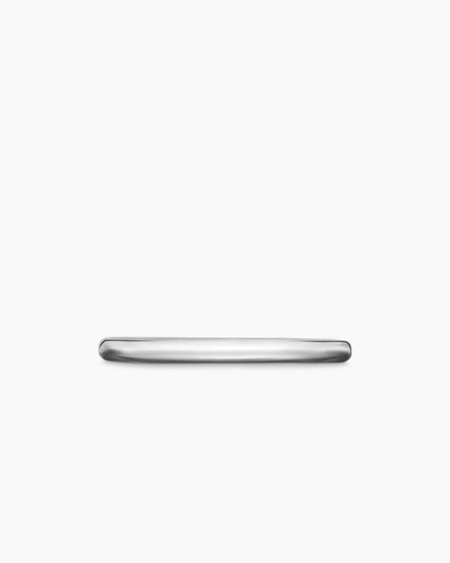 Womens DY Eden Band Ring in Platinum, 2mm