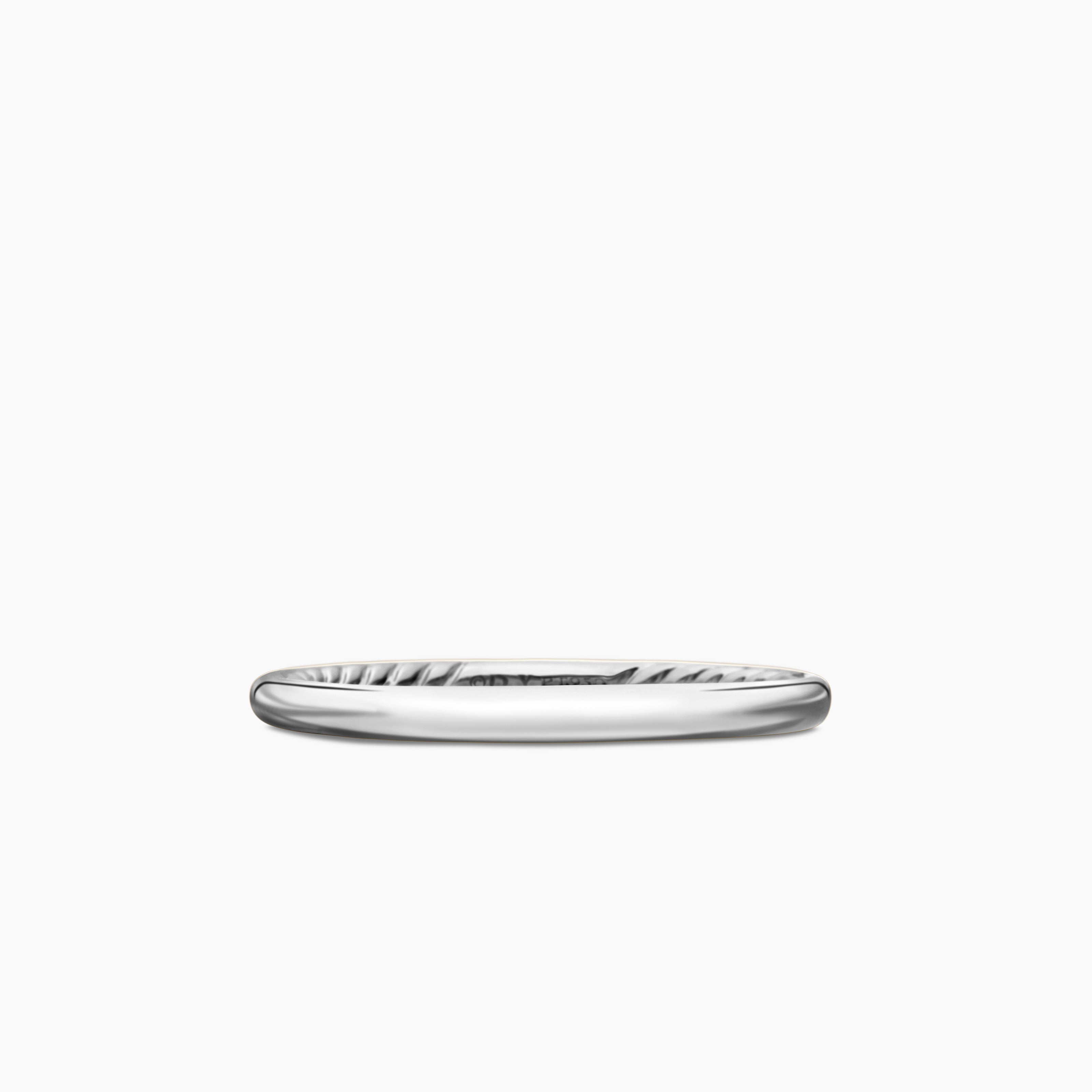 Womens DY Eden Band Ring in Platinum, 2mm
