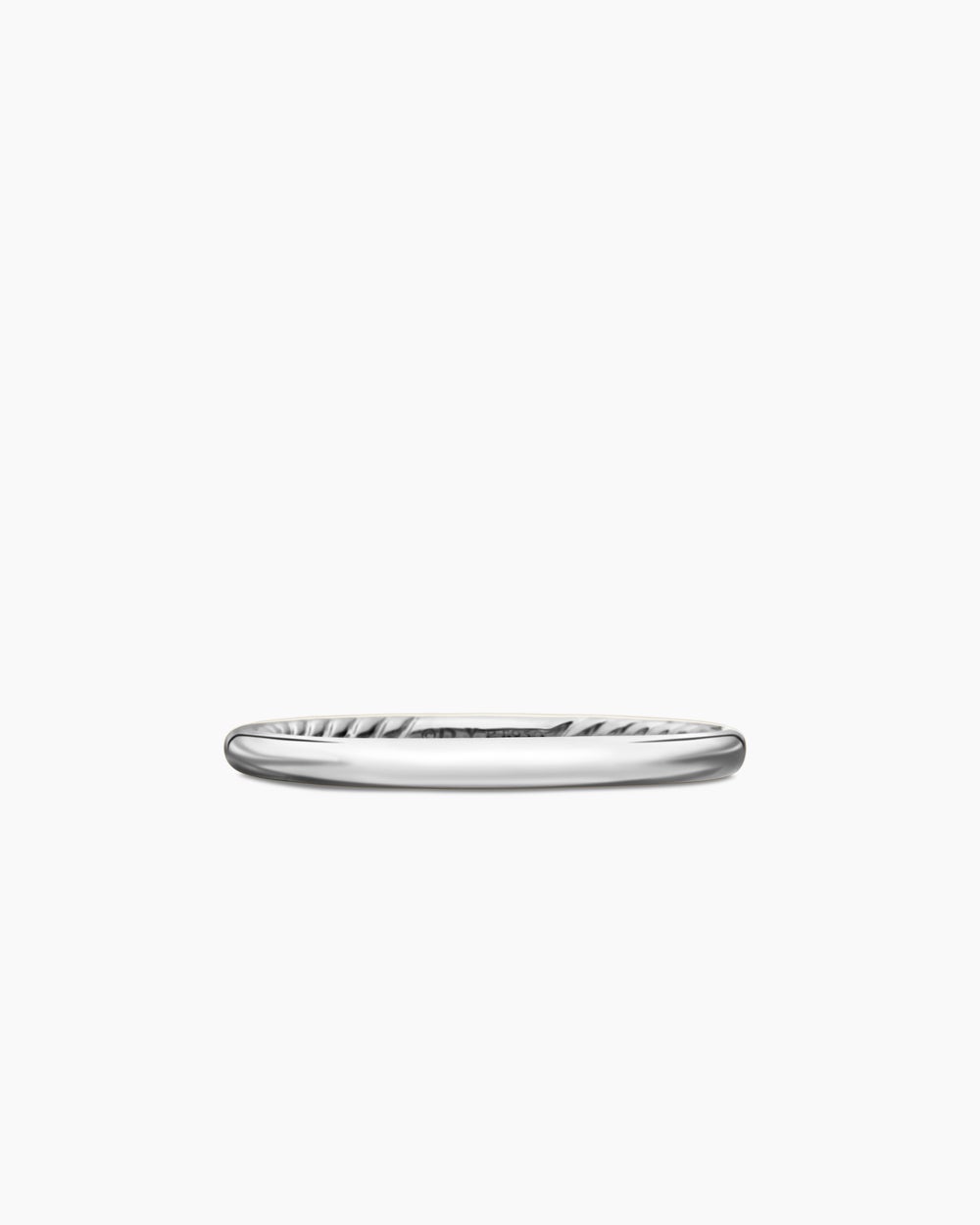 Anneau DY Eden en platine, 2 mm femmes