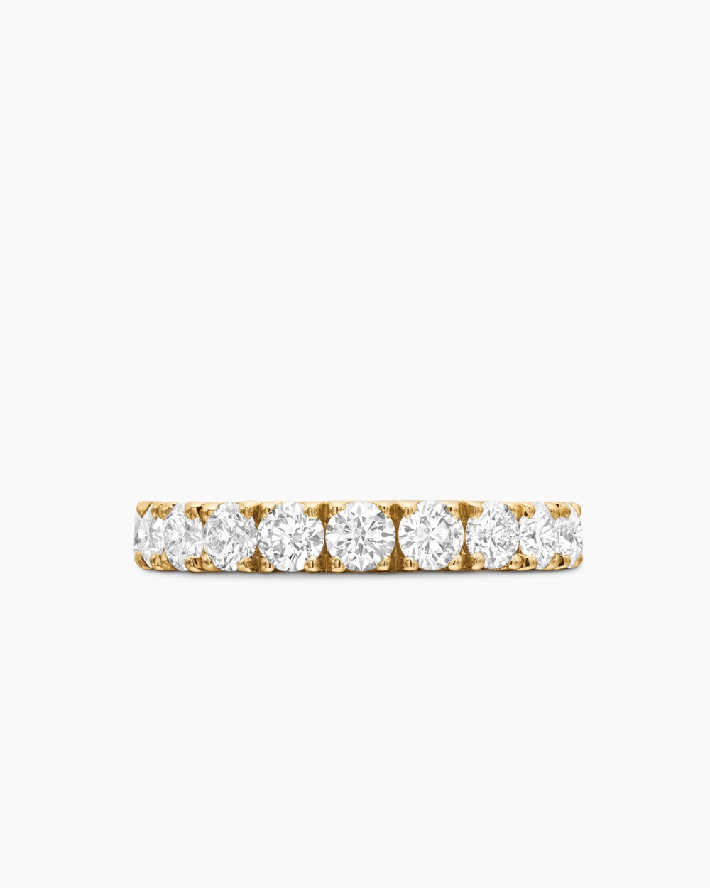 Anneau DY Eden en or jaune 18 carats avec diamants, 3,6 mm femmes