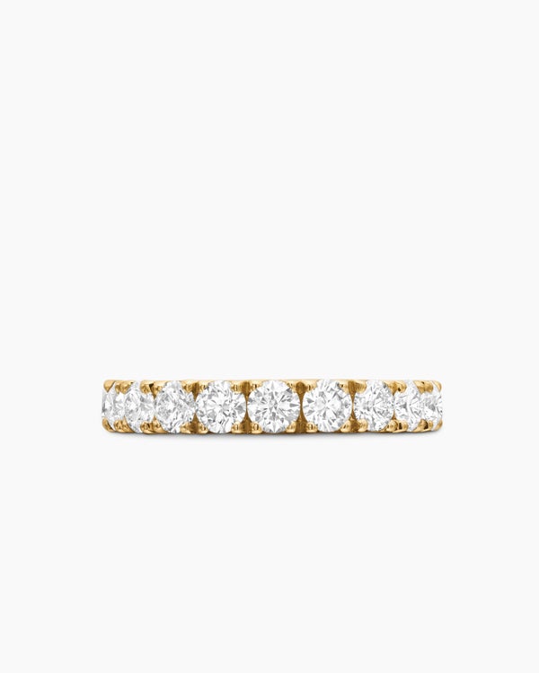 DY Eden Band Ring in 18K Yellow Gold with Diamonds, 3.6mm
