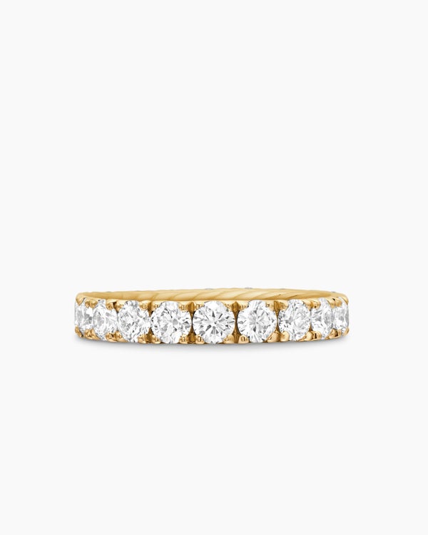 DY Eden Band Ring in 18K Yellow Gold with Diamonds, 3.6mm