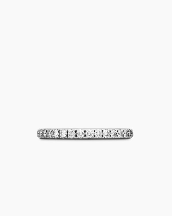 DY Eden Band Ring in Platinum with Diamonds, 2.2mm
