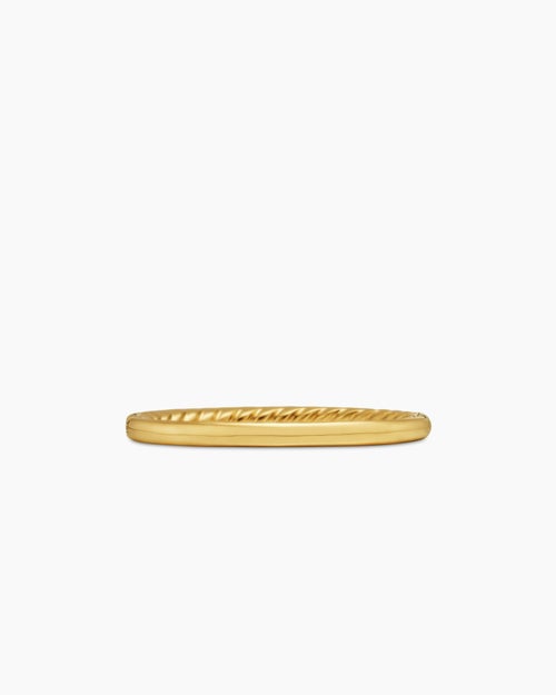 Womens DY Eden Partway Band Ring in 18K Yellow Gold with Diamonds, 1.85mm