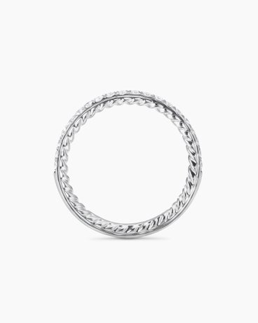 DY Eden Partway Band Ring in Platinum with Diamonds, 1.85mm