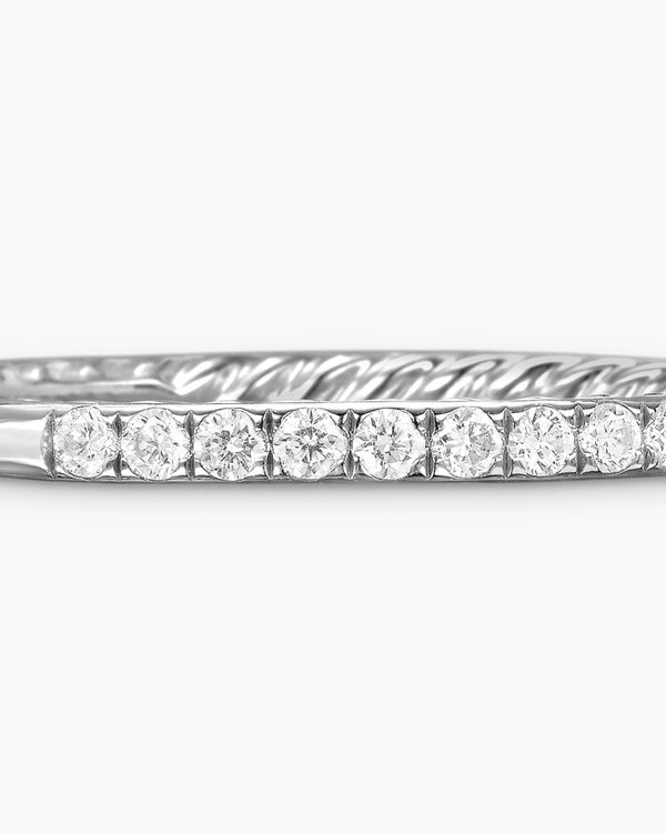DY Eden Partway Band Ring in Platinum with Diamonds, 1.85mm