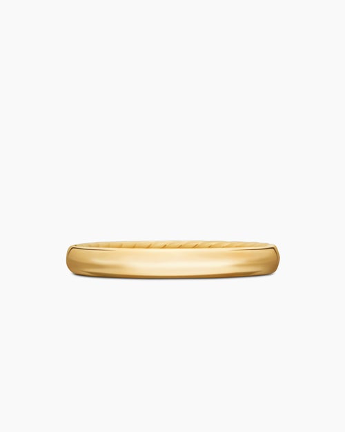 Womens DY Eden Partway Band Ring in 18ct Yellow Gold with Diamonds, 2.8mm