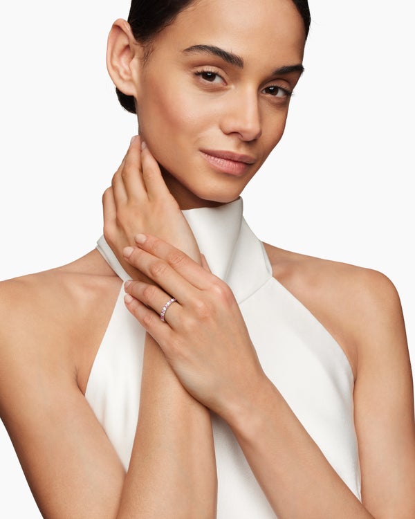 Anneau partiel DY Eden en platine, 2,8 mm