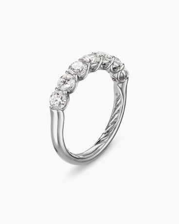 DY Eden Partway Band Ring in Platinum with Diamonds, 2.5mm