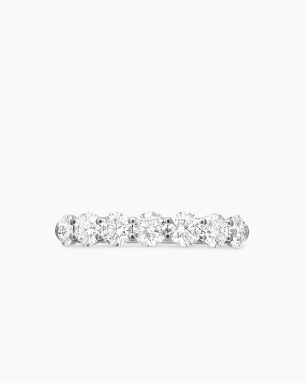 DY Eden Partway Band Ring in Platinum with Diamonds, 2.5mm