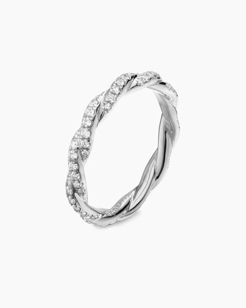 Womens Wisteria® Band Ring in Platinum with Diamonds, 2.8mm