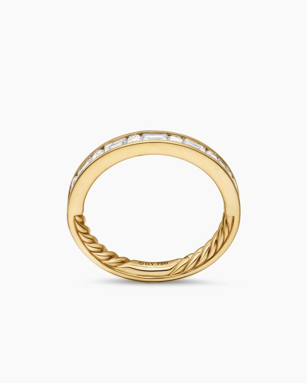 DY Eden Partway Alternating Diamond Band Ring in 18K Yellow Gold with Diamonds, 2.8mm