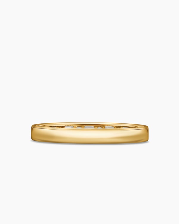DY Eden Partway Alternating Diamond Band Ring in 18K Yellow Gold with Diamonds, 2.8mm