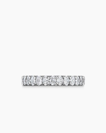 DY Eden Eternity Band Ring in Platinum with Oval Diamonds, 3.5mm