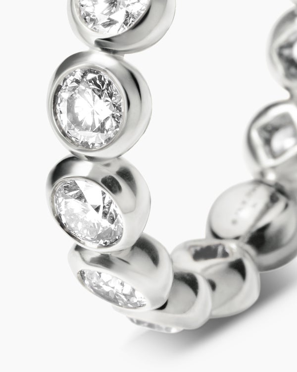 DY Infinity Band Ring in Platinum with Round Diamonds, 4.8mm