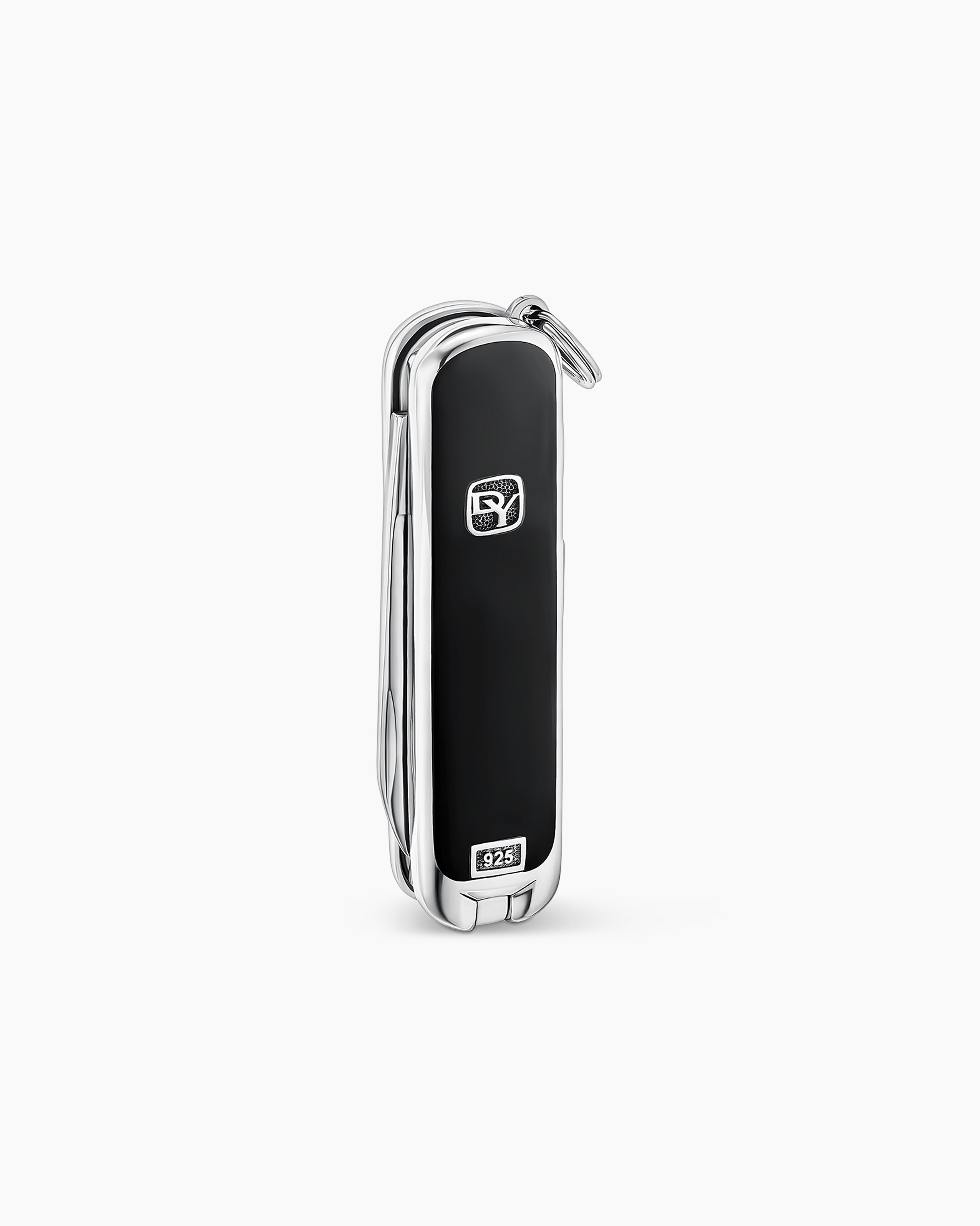 Streamline&reg; Inlay Swiss Army&reg; Knife in Sterling Silver with Black Onyx