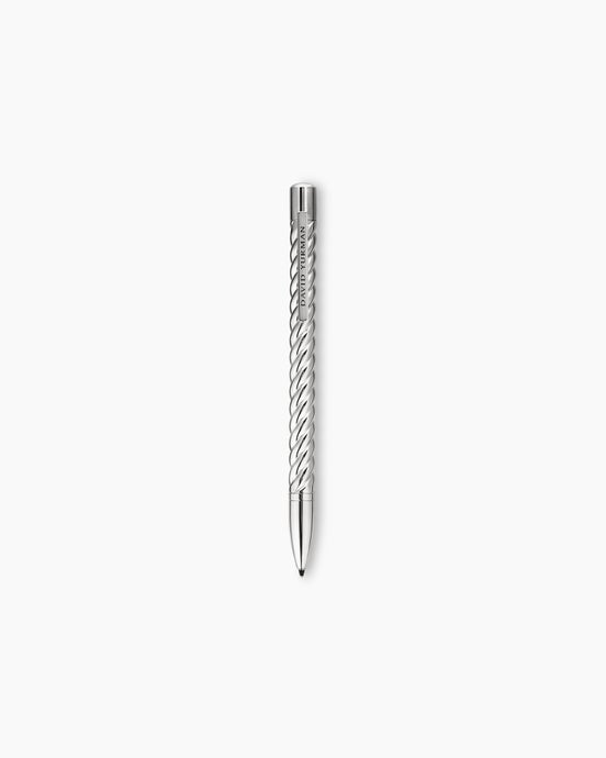 Cable Pen in Sterling Silver with Brass