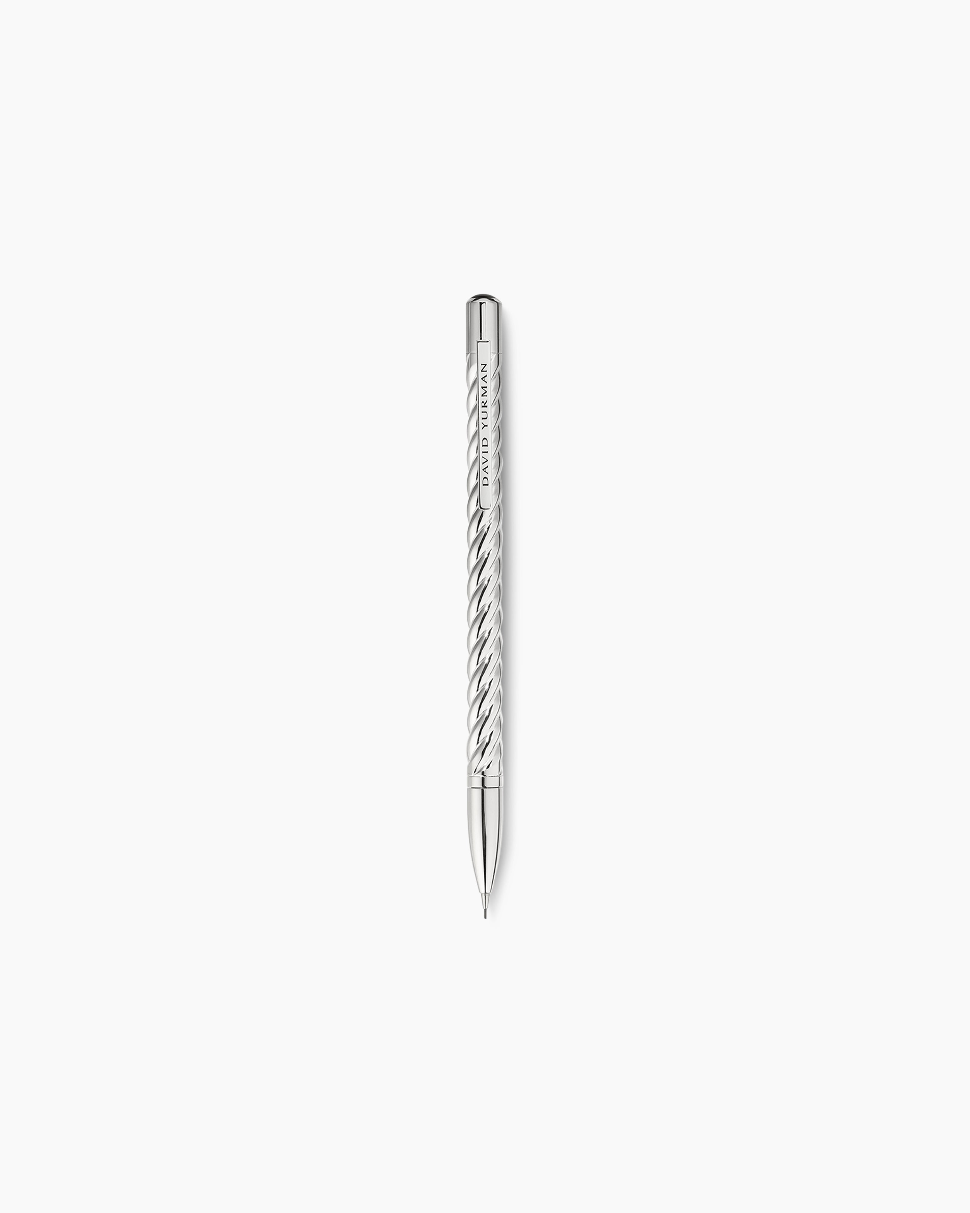 Cable Pencil in Sterling Silver with Black Onyx