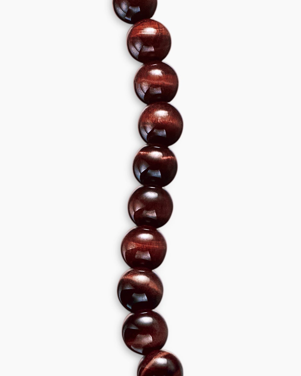 Mens Spiritual Beads Bracelet in Sterling Silver, 8mm