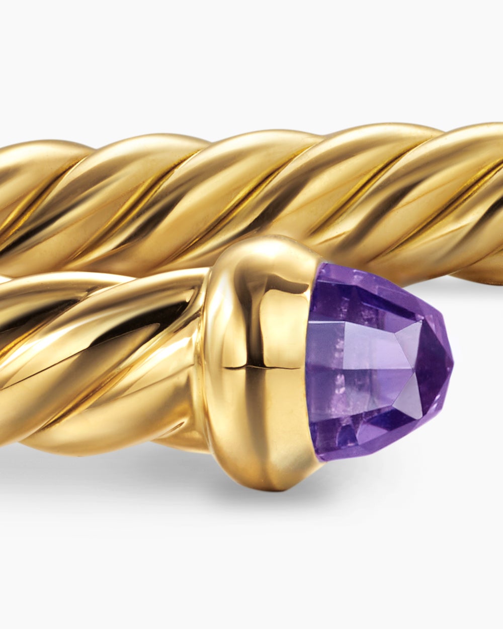 Womens Cablespira Flex Bracelet in 18K Yellow Gold, 4mm