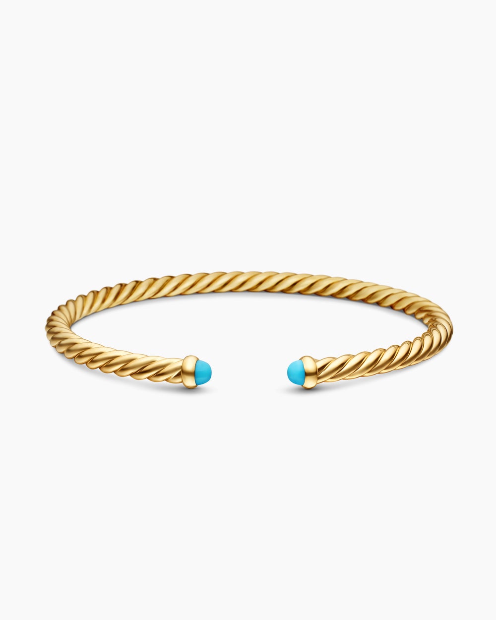 Womens Cablespira Flex Bracelet in 18ct Yellow Gold, 4mm