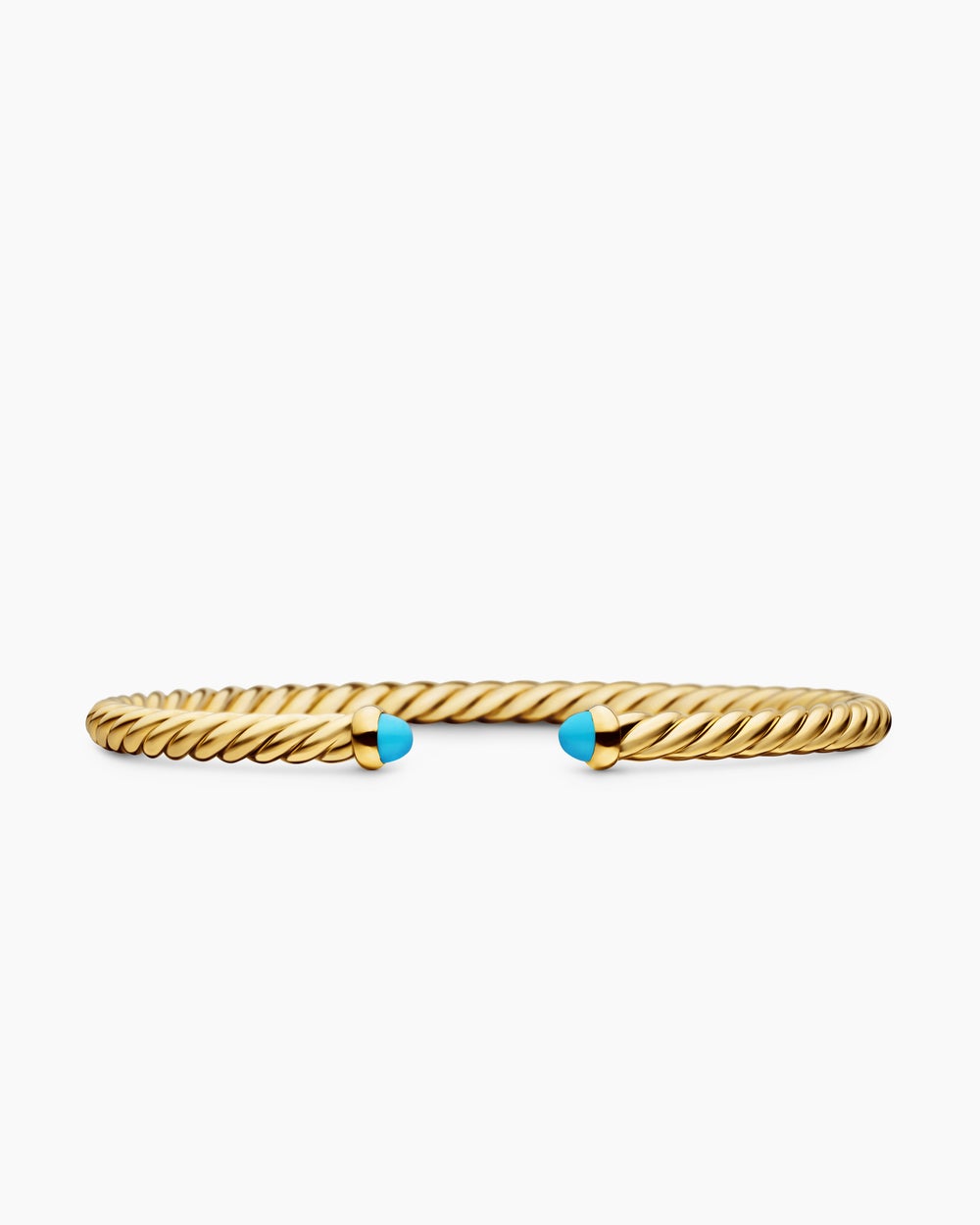 Womens Cablespira Flex Bracelet in 18ct Yellow Gold, 4mm