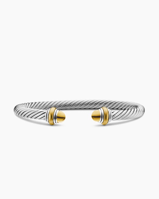 Cable Classics Colour Bracelet with 14K Yellow Gold, 5mm