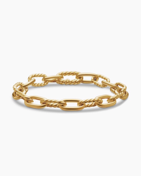 Bracelet chaîne DY Madison® en or jaune 18 carats, 8,5 mm