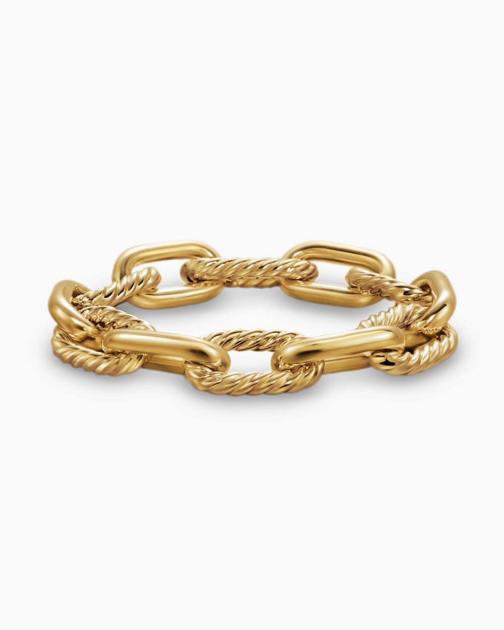 Womens DY Madison® Chain Bracelet in 18K Yellow Gold, 13.5mm