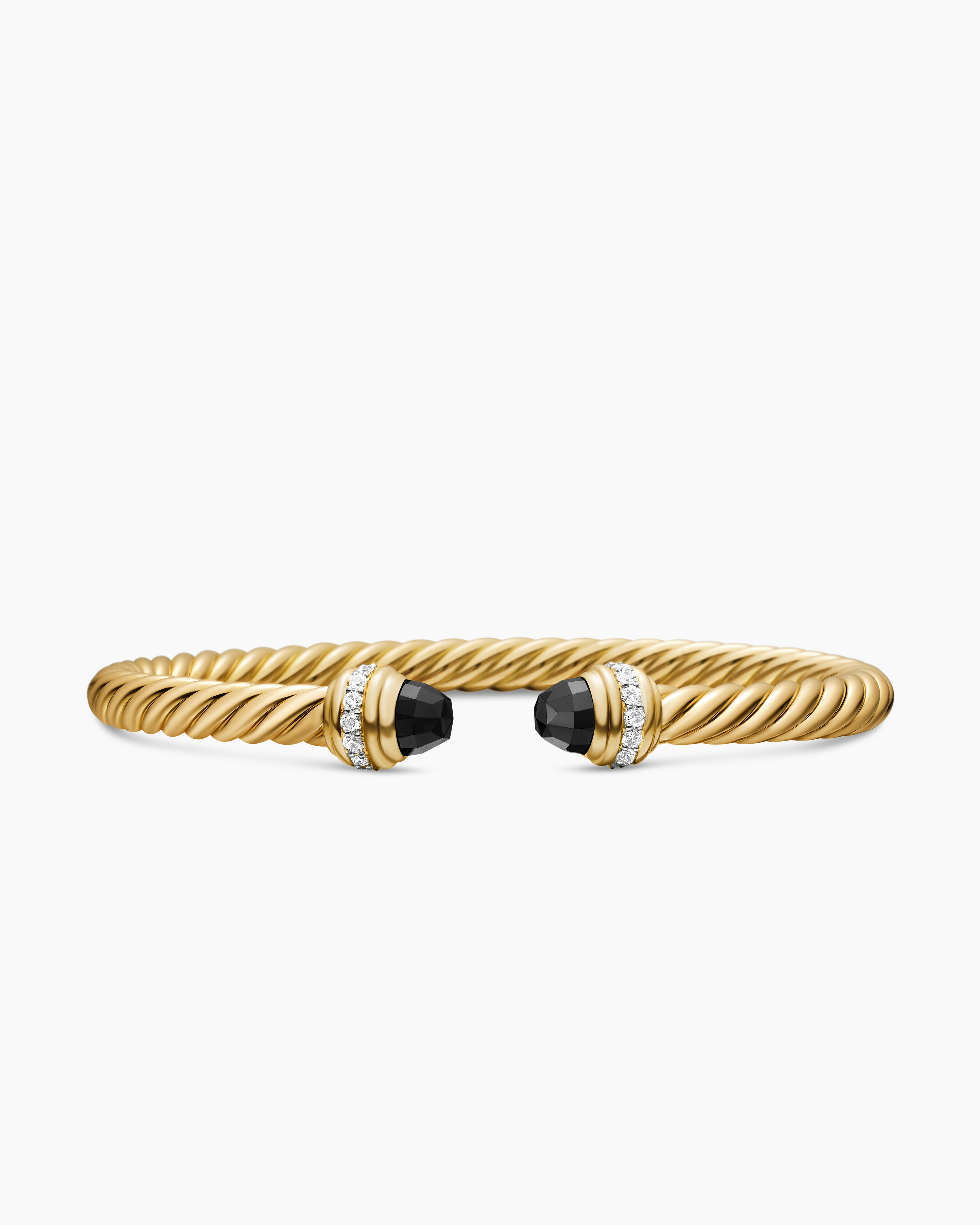 Bracelet Classic Cablespira Flex en or jaune 18 carats avec diamants, 5 mm femmes 