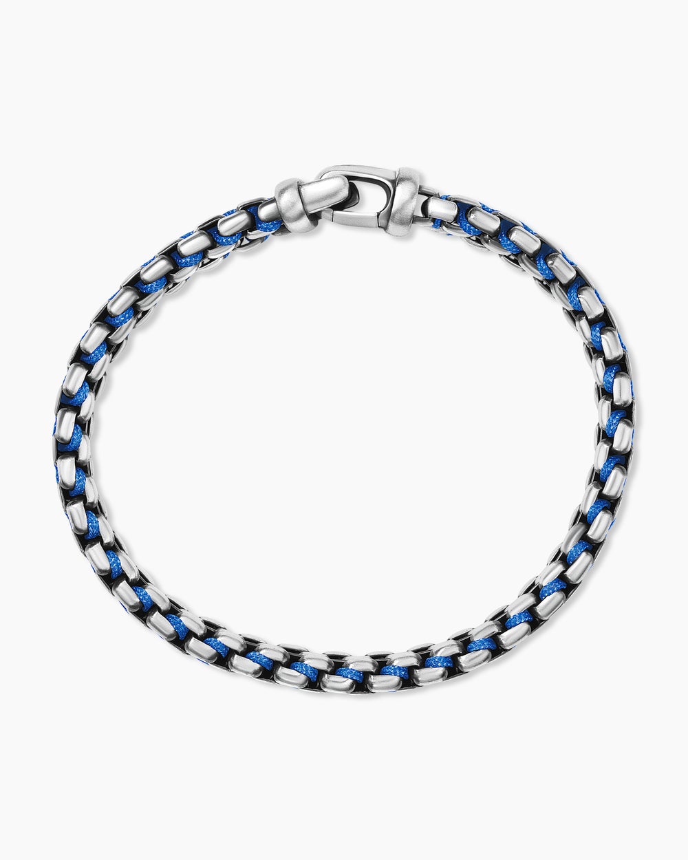 Bracelet Box Chain tissé en argent sterling, 12 mm hommes