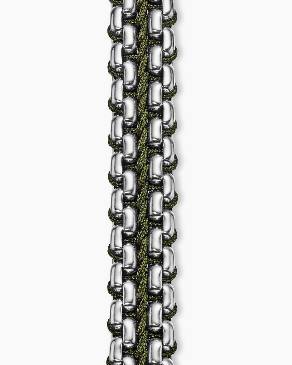 Bracelet Box Chain tissé en argent sterling, 12 mm hommes