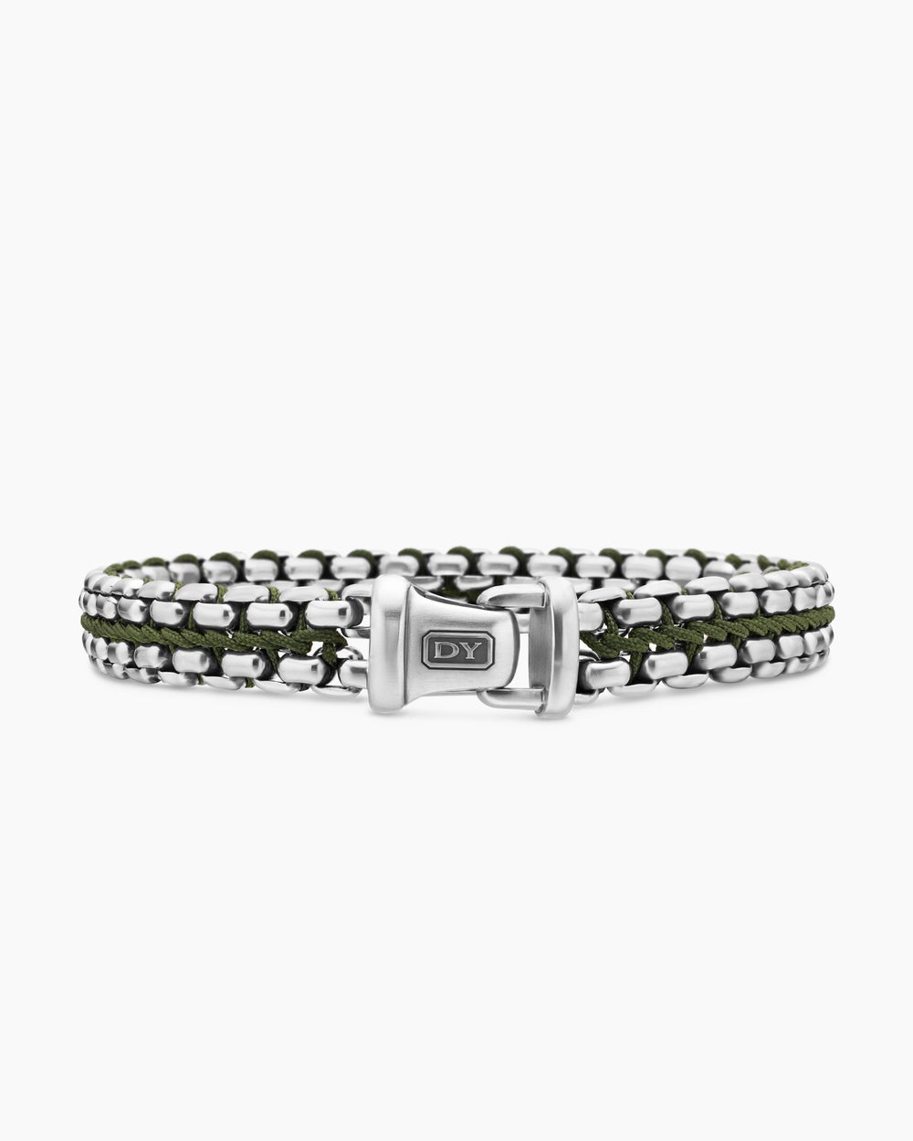 Bracelet Box Chain tissé en argent sterling, 12 mm hommes