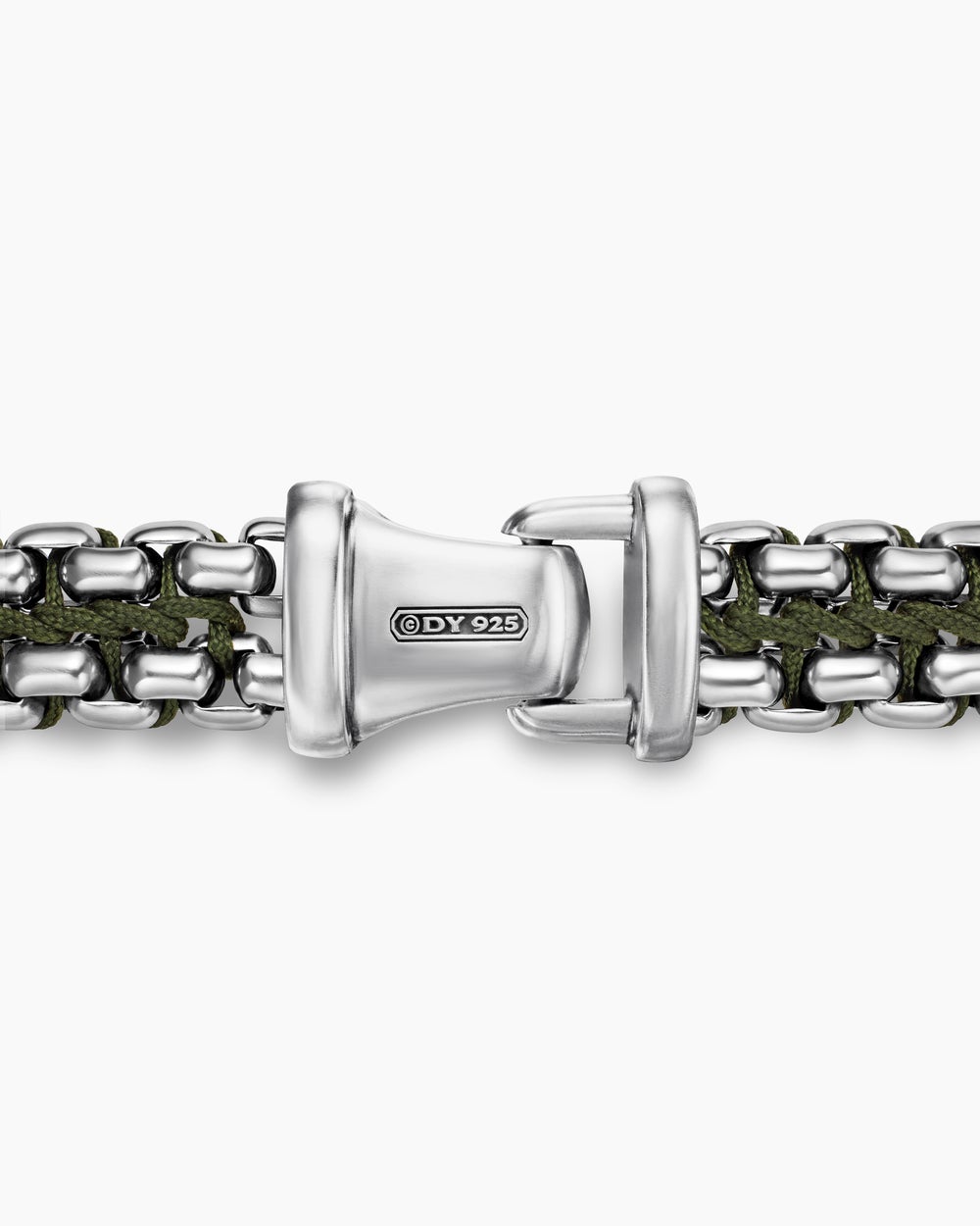 Bracelet Box Chain tissé en argent sterling, 12 mm hommes