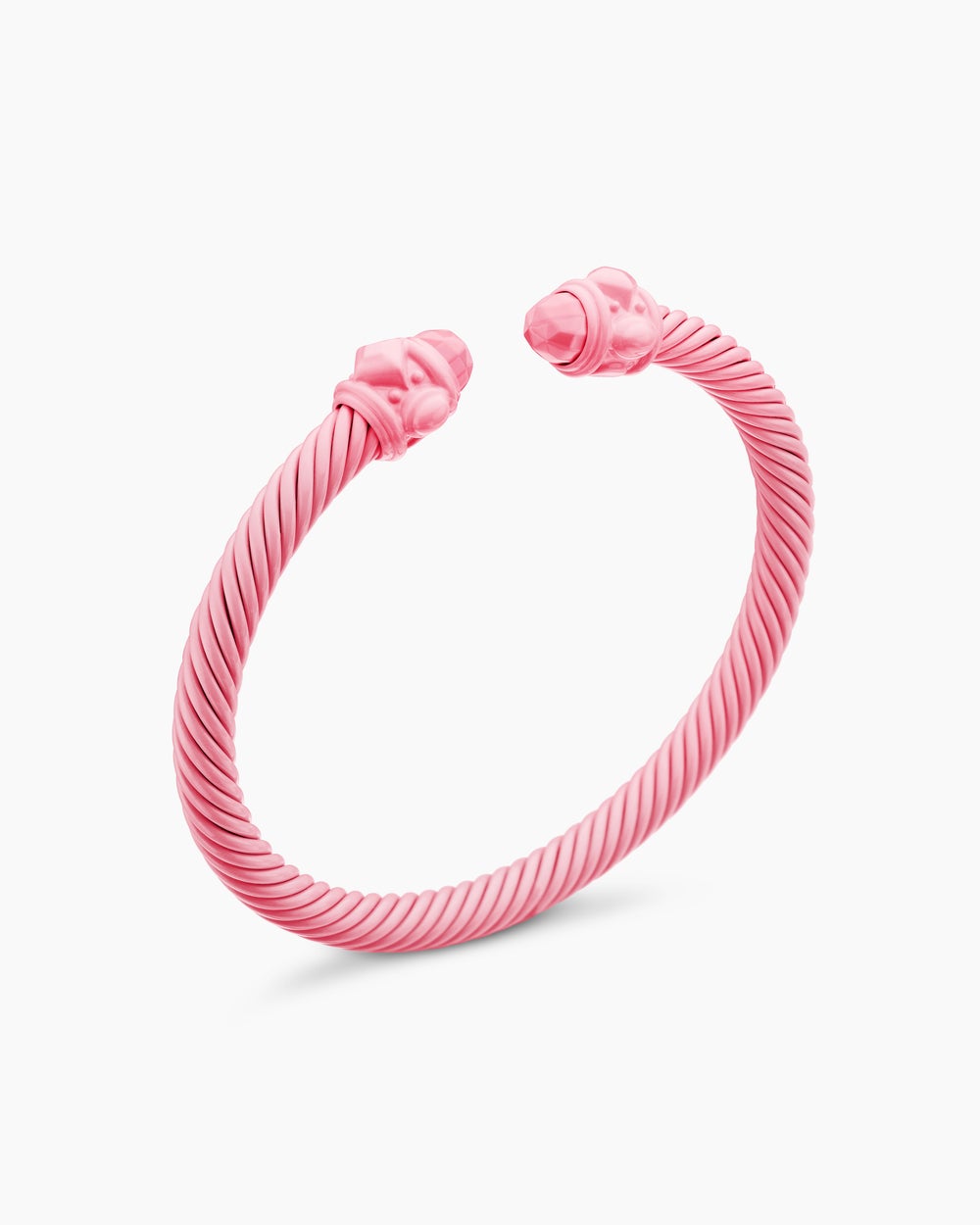 Womens Renaissance® Classic Cable Bracelet in Pink Aluminum, 5mm