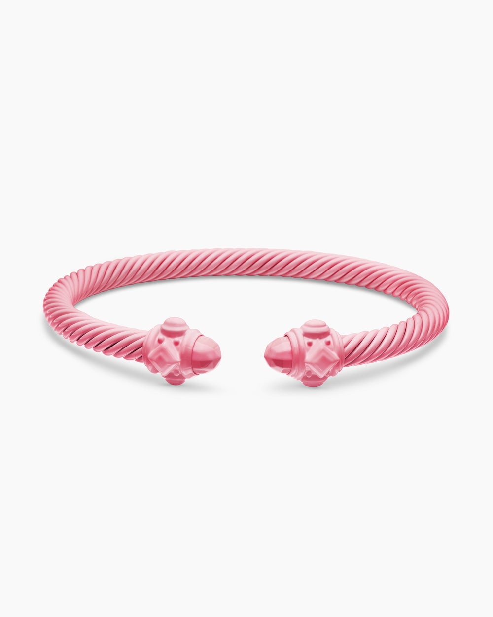 Womens Renaissance® Classic Cable Bracelet in Pink Aluminum, 5mm