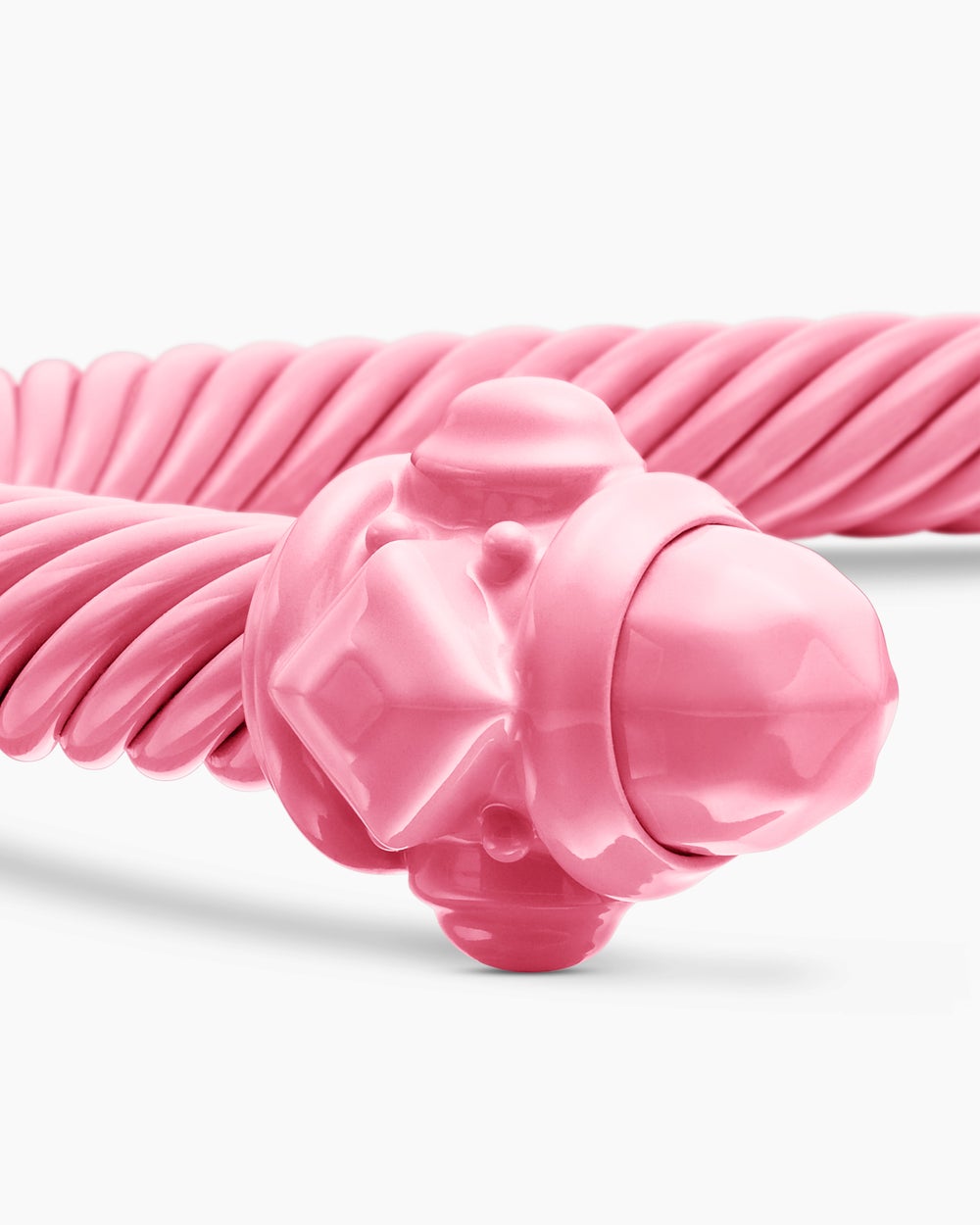 Womens Renaissance® Classic Cable Bracelet in Pink Aluminum, 5mm
