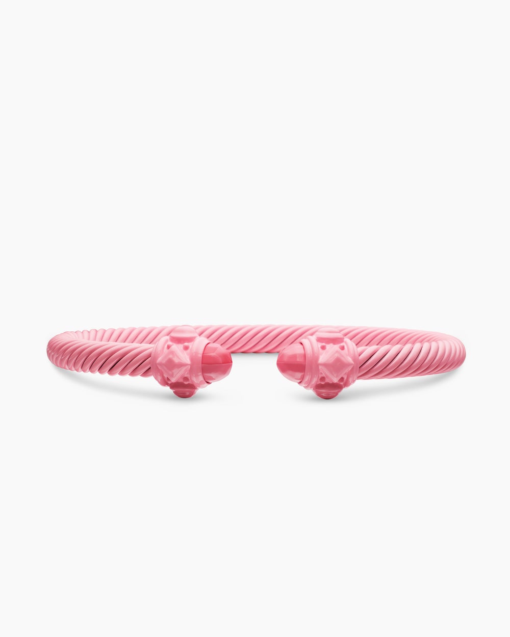 Womens Renaissance® Classic Cable Bracelet in Pink Aluminum, 5mm