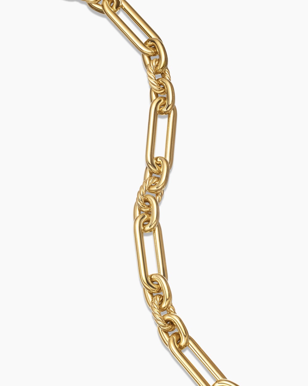 Womens Lexington Chain Bracelet in 18ct Yellow Gold with Diamonds, 9.8mm
