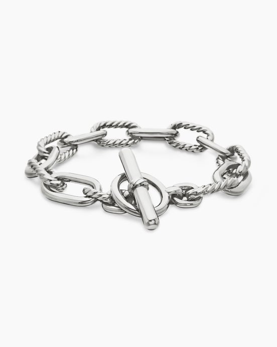 Bracelet chaîne à bascule DY Madison® en argent sterling, 11 mm