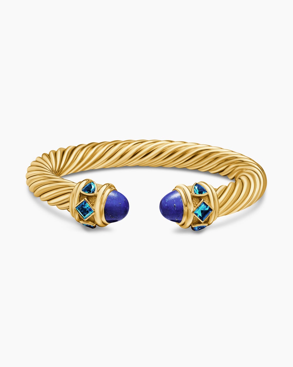 Womens Renaissance Cablespira Flex Bracelet in 18K Yellow Gold, 9mm