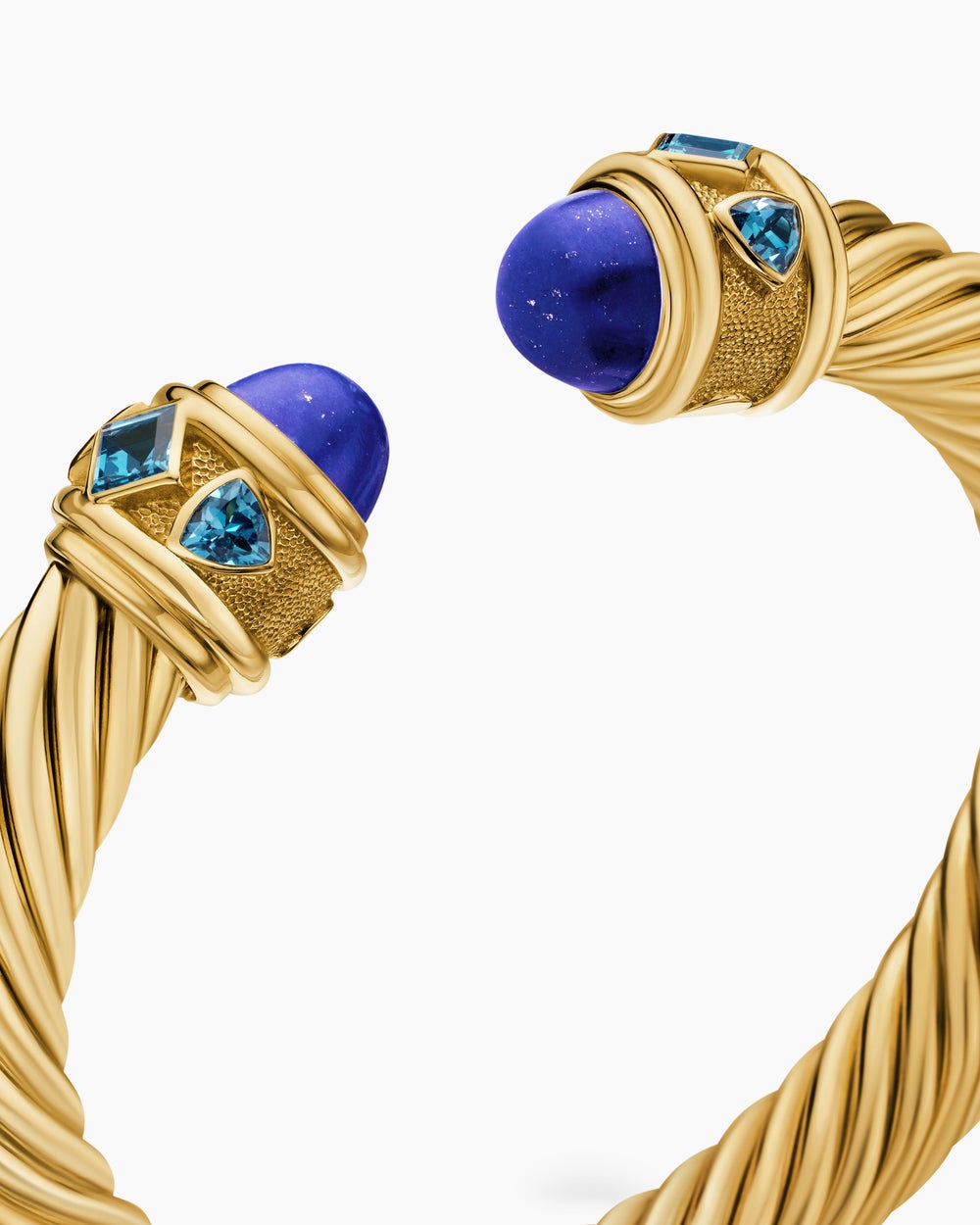 Womens Renaissance Cablespira Flex Bracelet in 18K Yellow Gold, 9mm