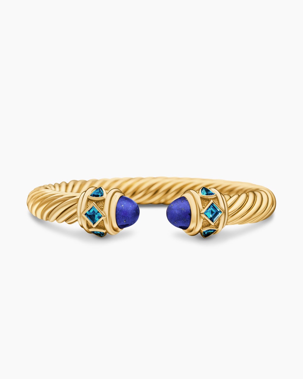 Womens Renaissance Cablespira Flex Bracelet in 18K Yellow Gold, 9mm