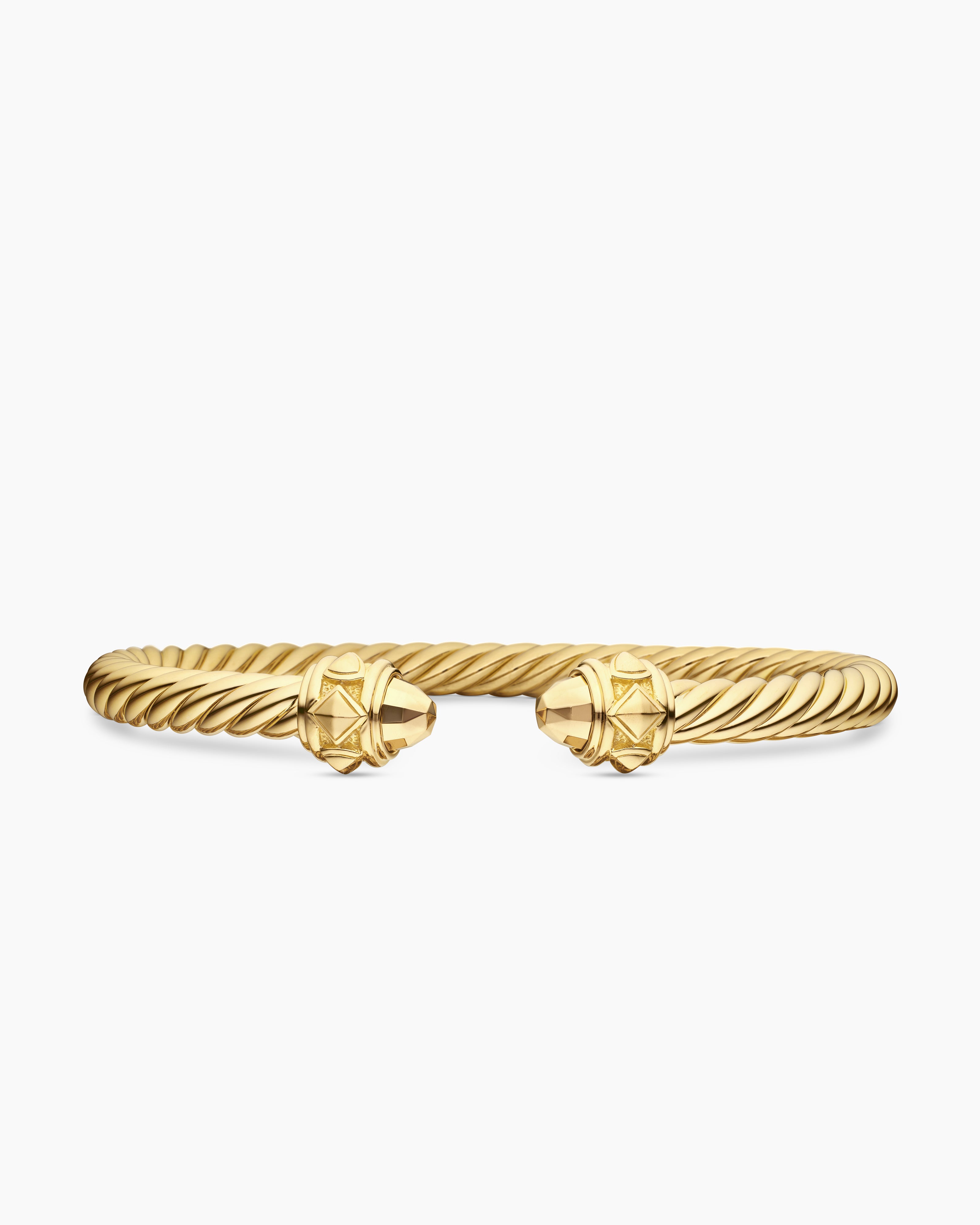 Womens Renaissance&reg; Cablespira&reg; Flex Bracelet in 18K Yellow Gold, 5mm