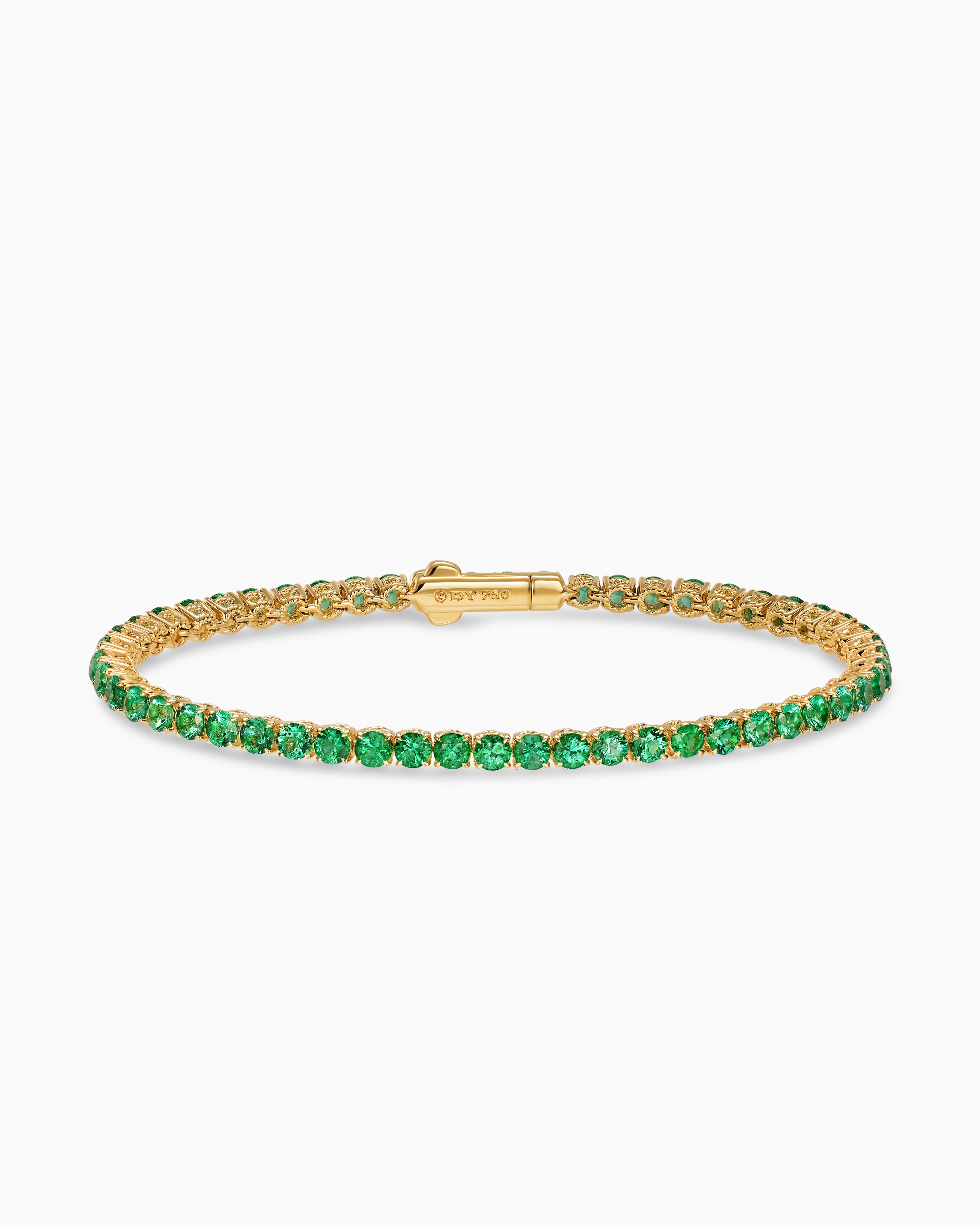 Womens Tennis Bracelet in 18K Yellow Gold, 3mm