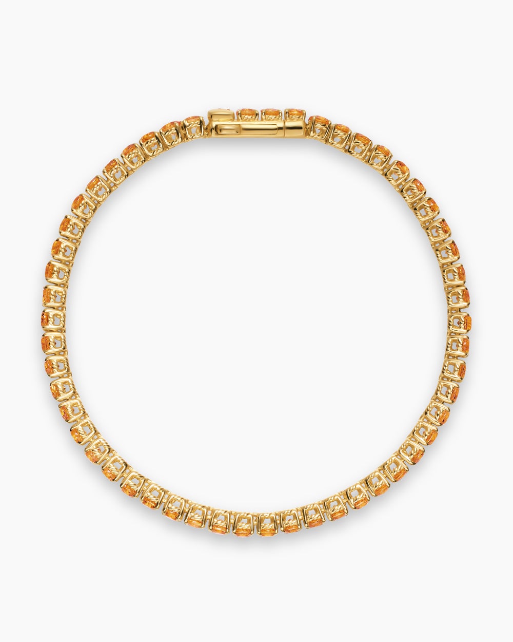 Womens Tennis Bracelet in 18K Yellow Gold, 3mm